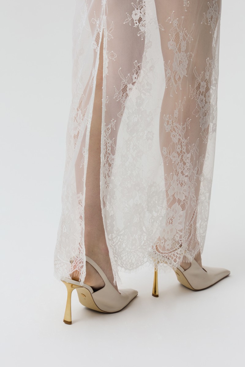 Юбка с кружевом