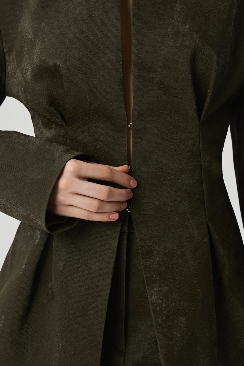 Пиджак из эко-кожи Питон