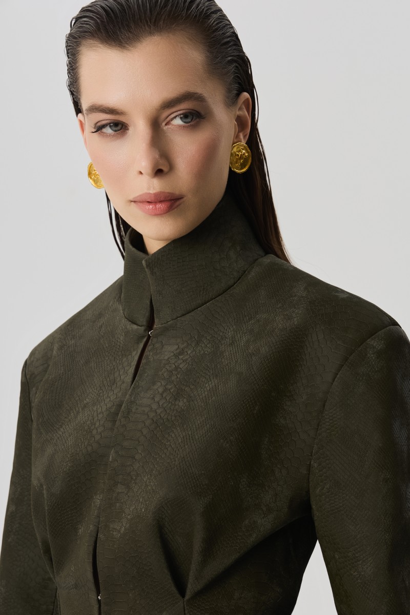 Пиджак из эко-кожи Питон