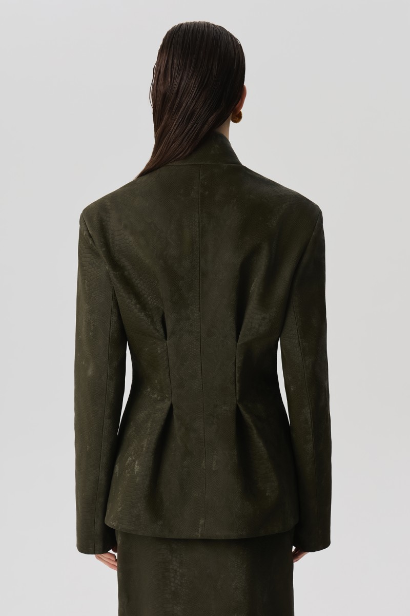 Пиджак из эко-кожи Питон