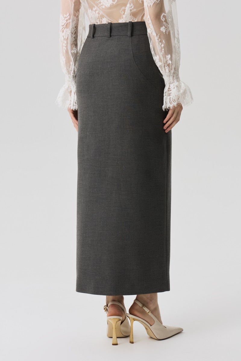 Юбка с разрезом