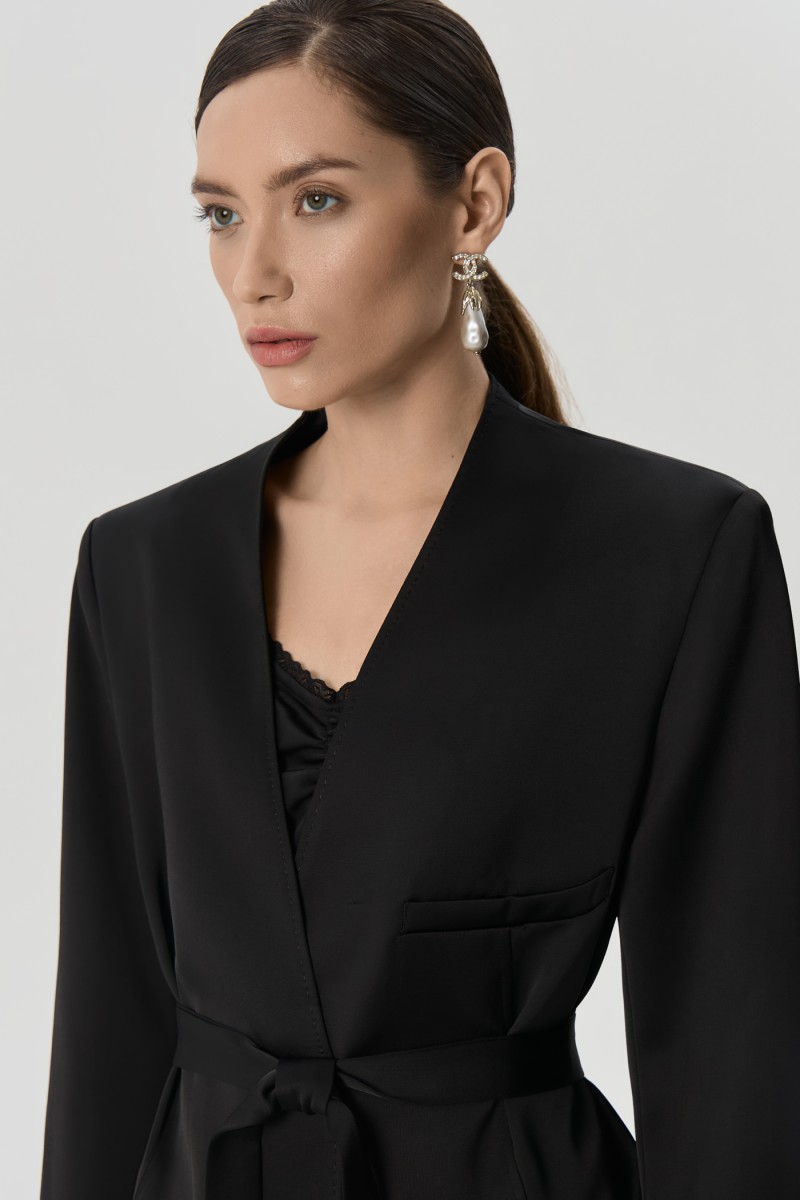 Жакет с поясом