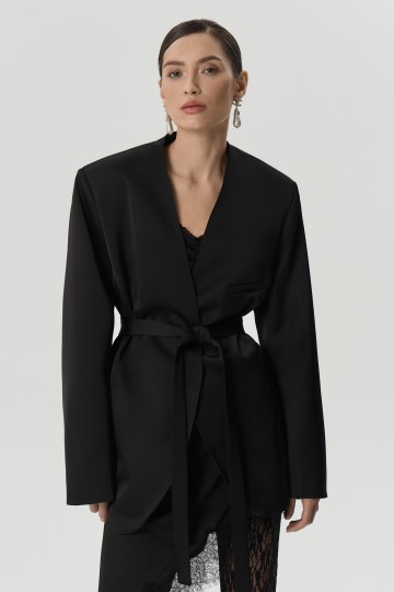 Жакет с поясом