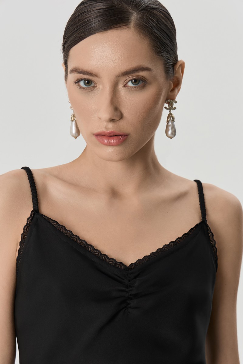 Комбинация с кружевом