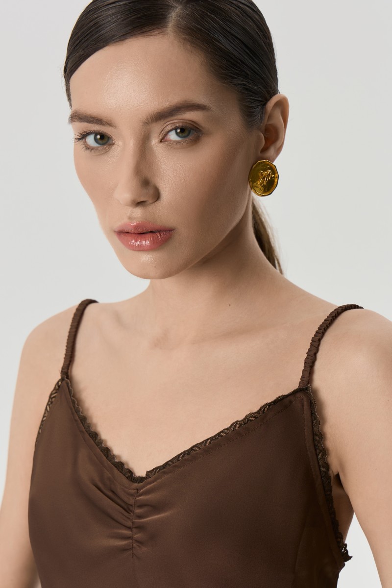 Комбинация с кружевом