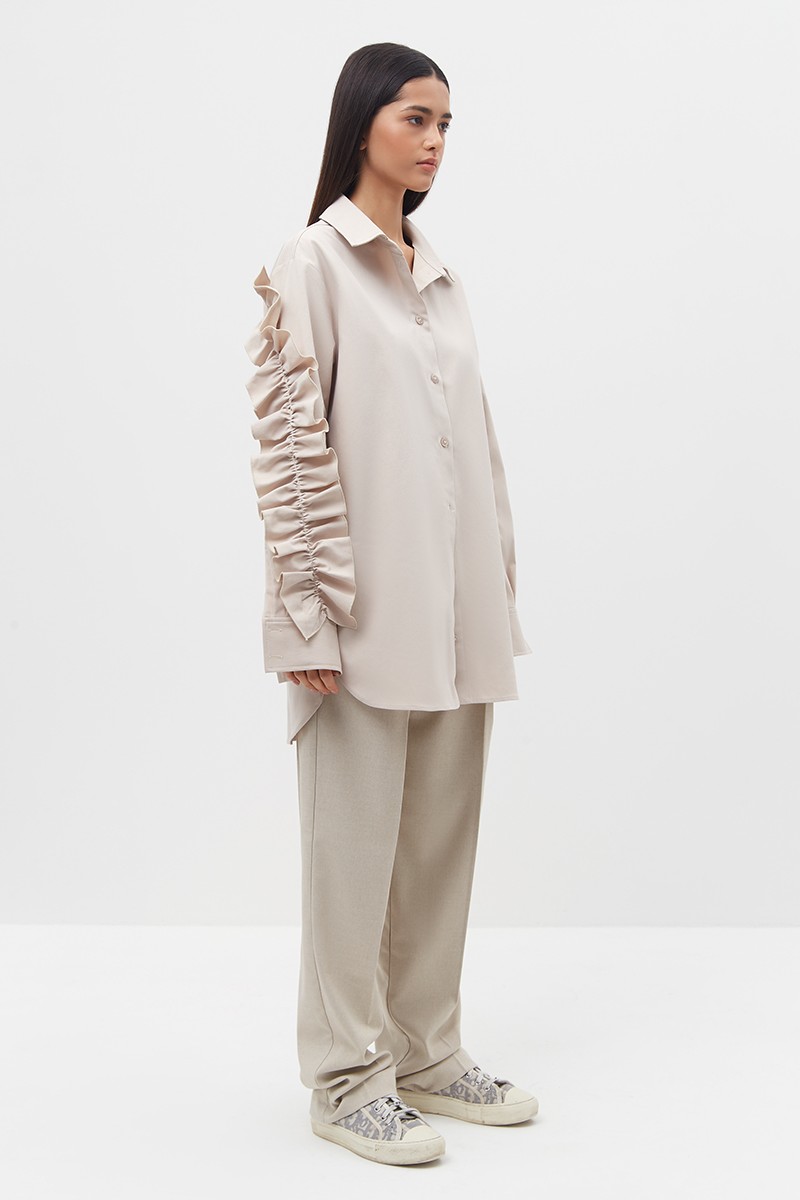 Рубашка с воланом