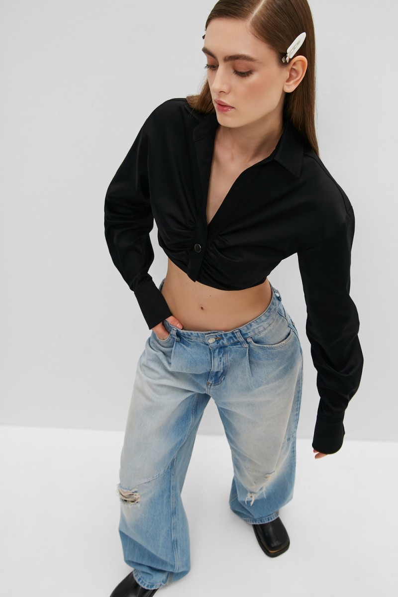 Рубашка укороченная