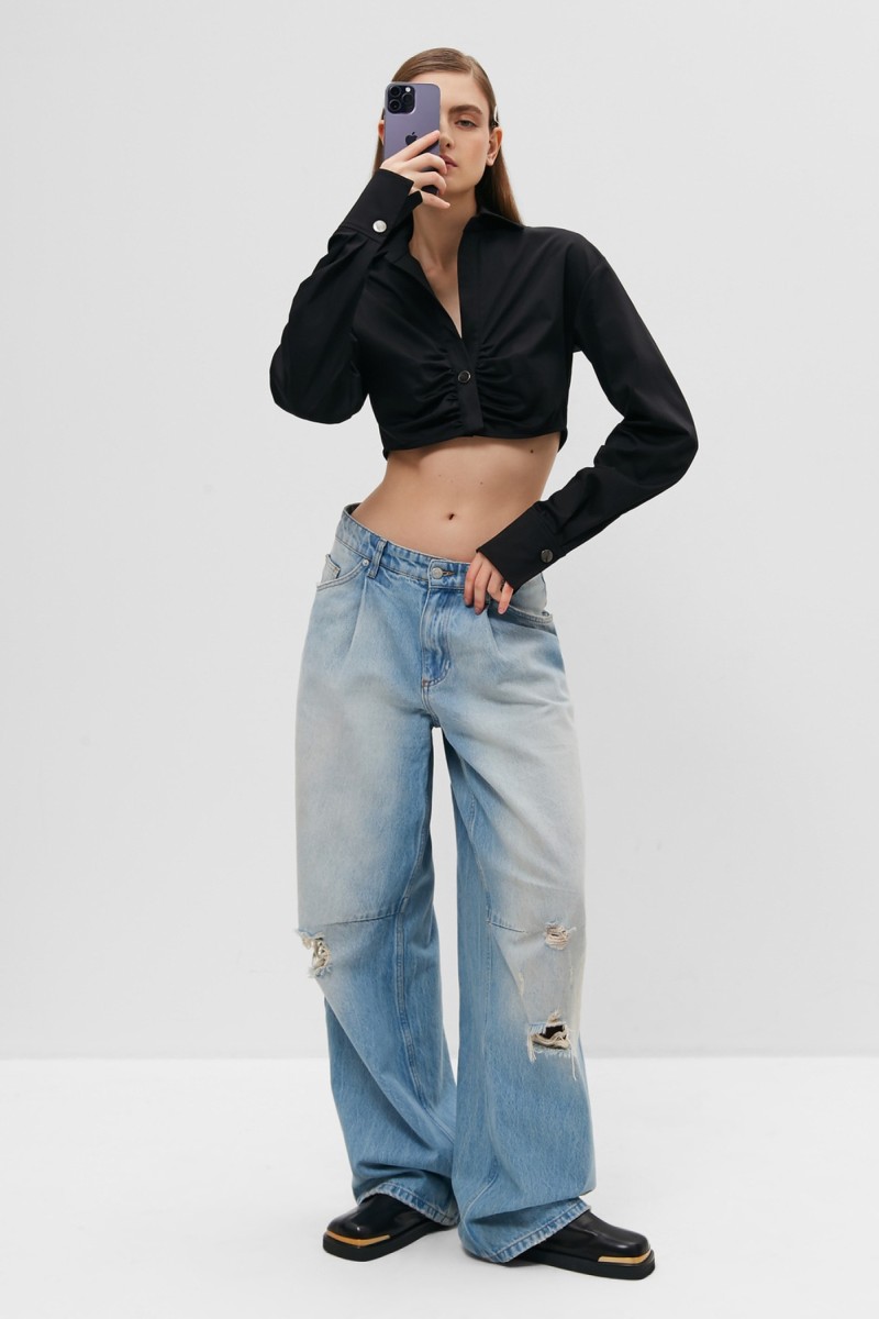 Рубашка укороченная