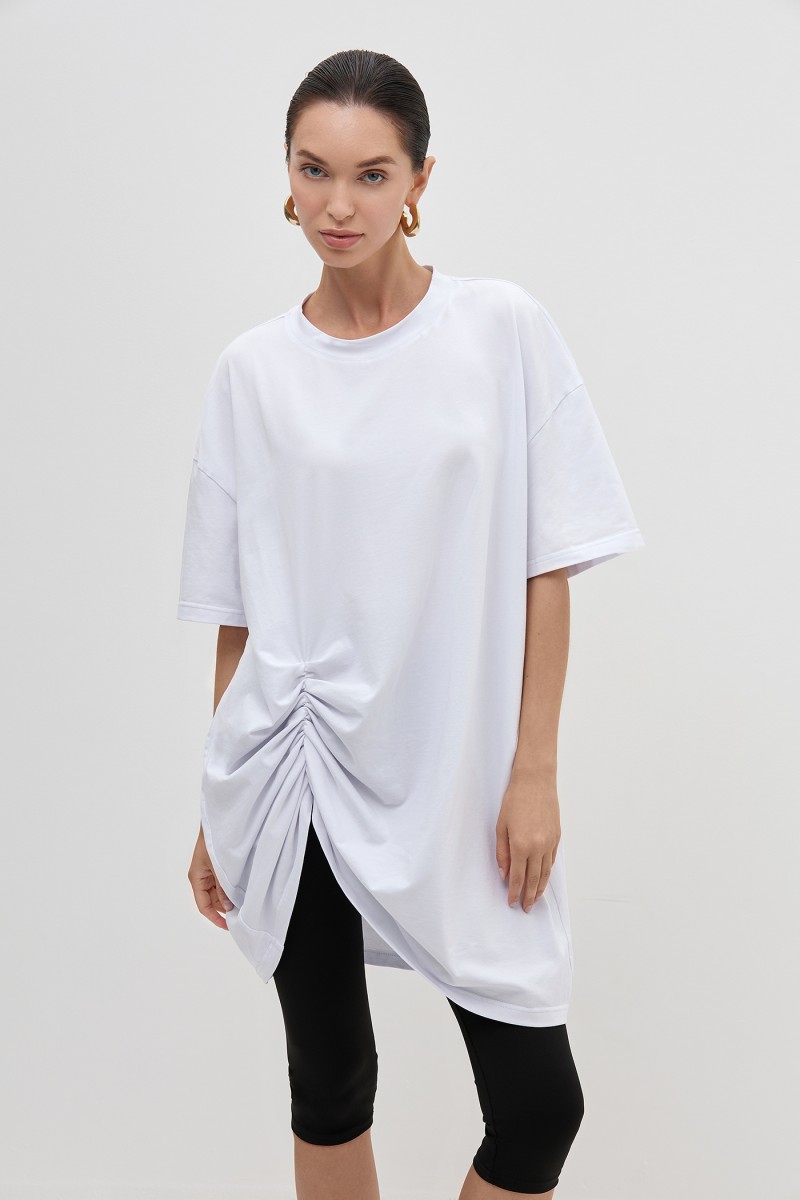 Футболка с драпировкой