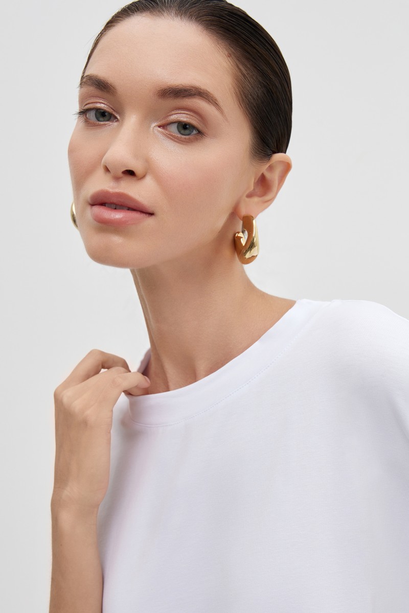 Футболка с драпировкой