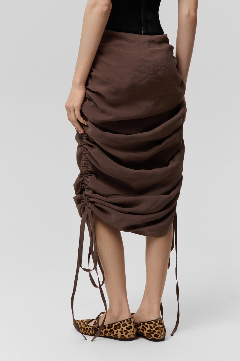 Юбка с драпировкой