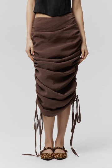 Юбка с драпировкой