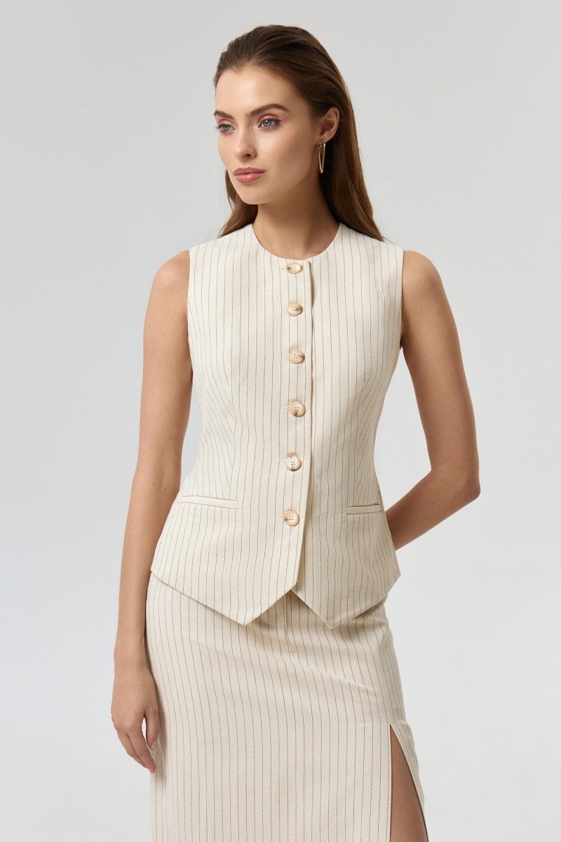 Жилет изо льна