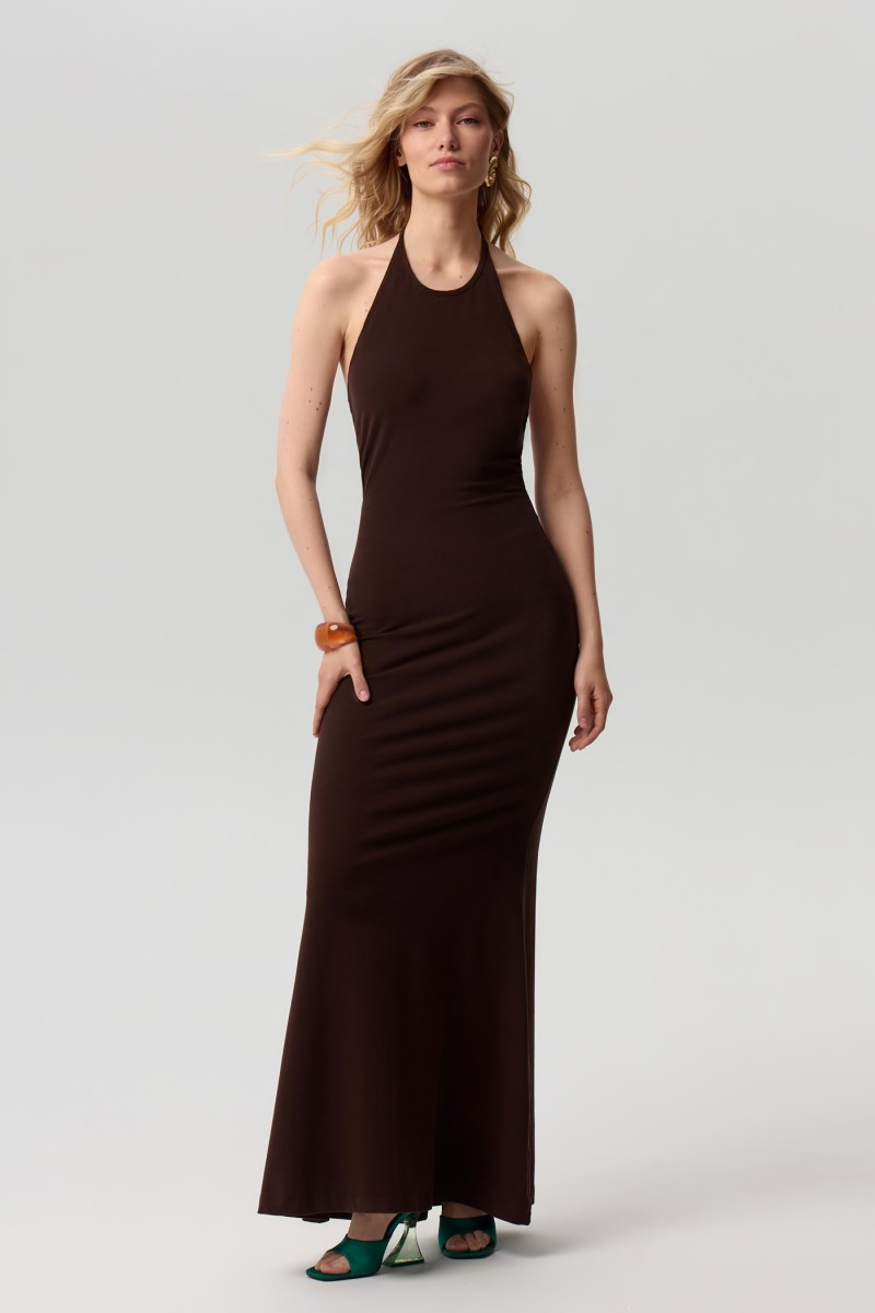 Платье трикотажное на завязках