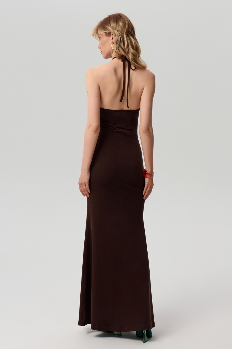 Платье трикотажное на завязках